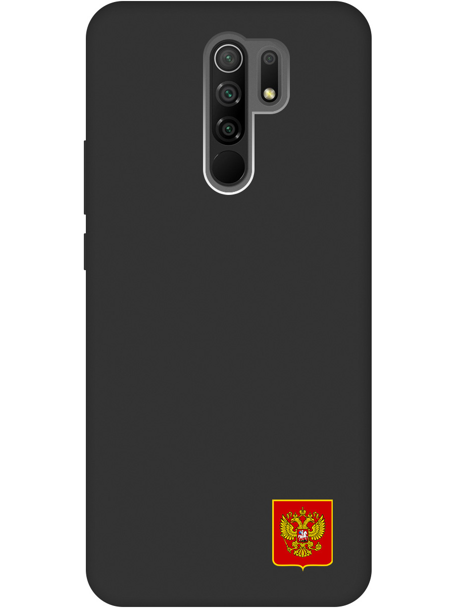 

Силиконовый чехол на Xiaomi Redmi 9 с Гербом России, Soft Touch черный, 20000749