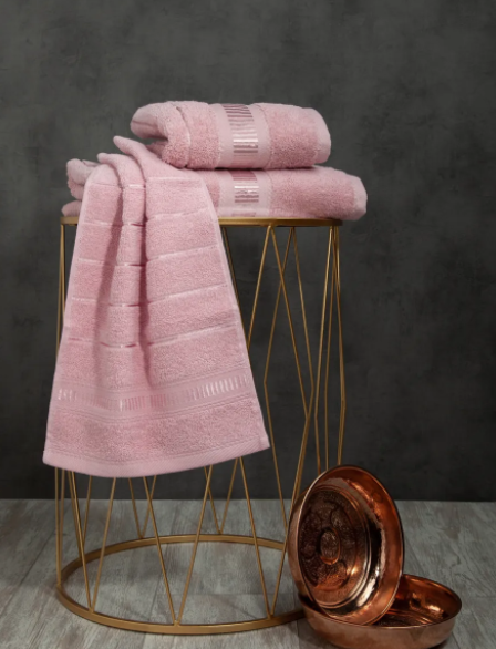 

Полотенце махровое Elegans 90х150 пудра 100%хл (Ambiella) пл. 500 г/м2