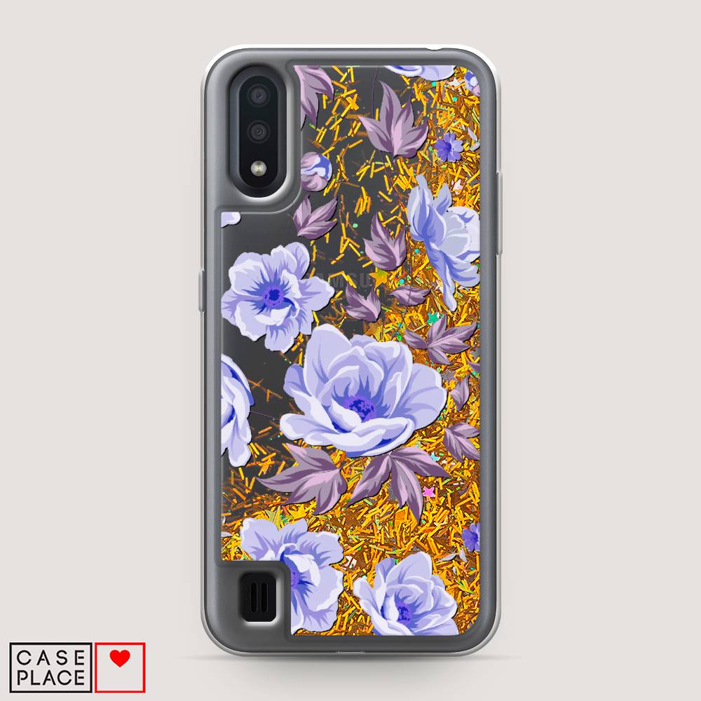 

Чехол Awog на Samsung Galaxy A01 "Цветочная фантазия 1", Разноцветный, 29590-1
