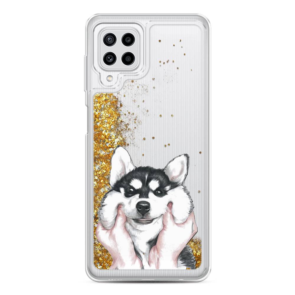 

Чехол Awog на Samsung Galaxy M22 / Самсунг M22 "Щечки хаски", 2103490-1