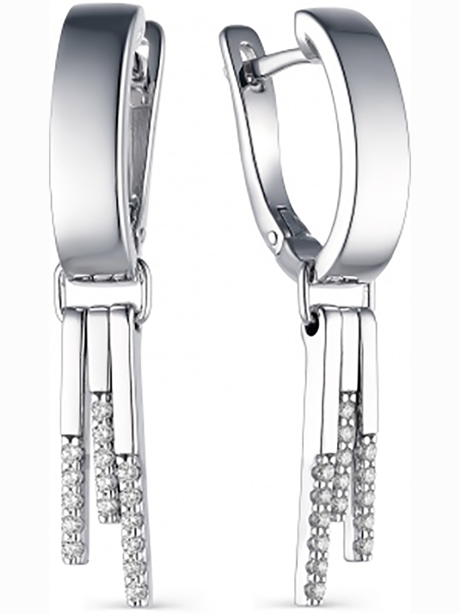 

Серьги с 32 фианитами из серебра Алкор серебро 02-1693_00КЦ-00, 02-1693_00КЦ-00