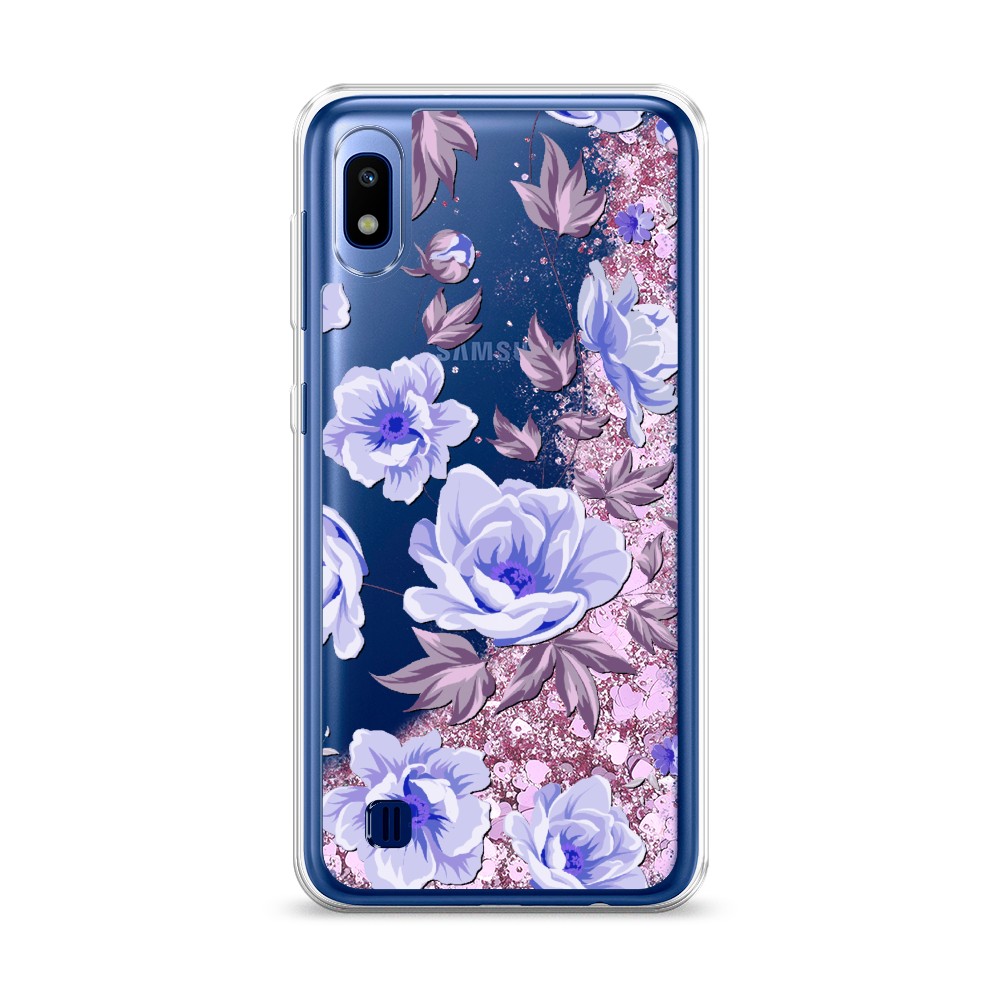 

Жидкий чехол с блестками "Цветочная фантазия 1" на Samsung Galaxy A10, 27994-1