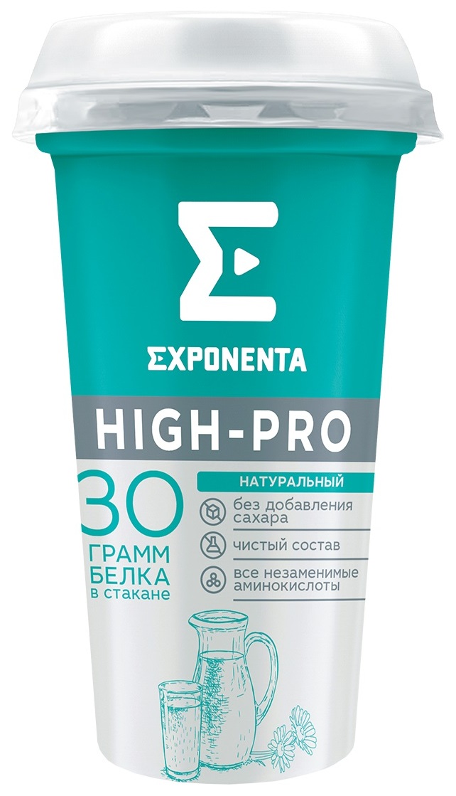 Кисломолочный напиток Exponenta High-Pro Натуральный 0% 250 г