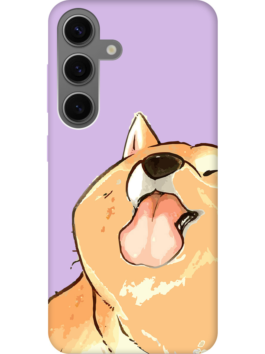 

Силиконовый чехол на Samsung Galaxy S24 с рисунком "Shiba" Soft Touch сиреневый, Фиолетовый;бежевый;коричневый, 20011918