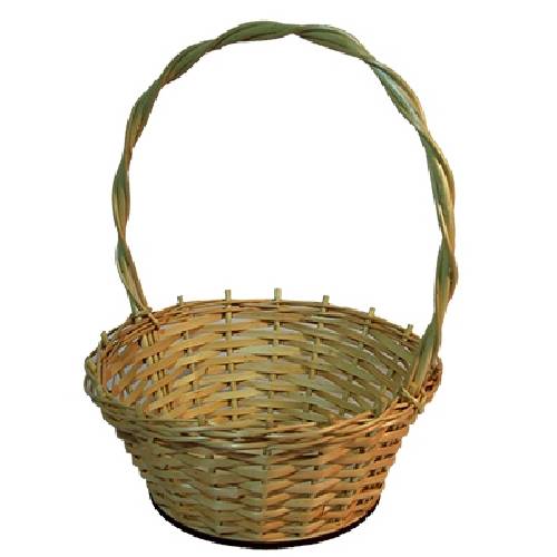 Корзина Балтийская лоза D220P круглая подарочная, соломенный