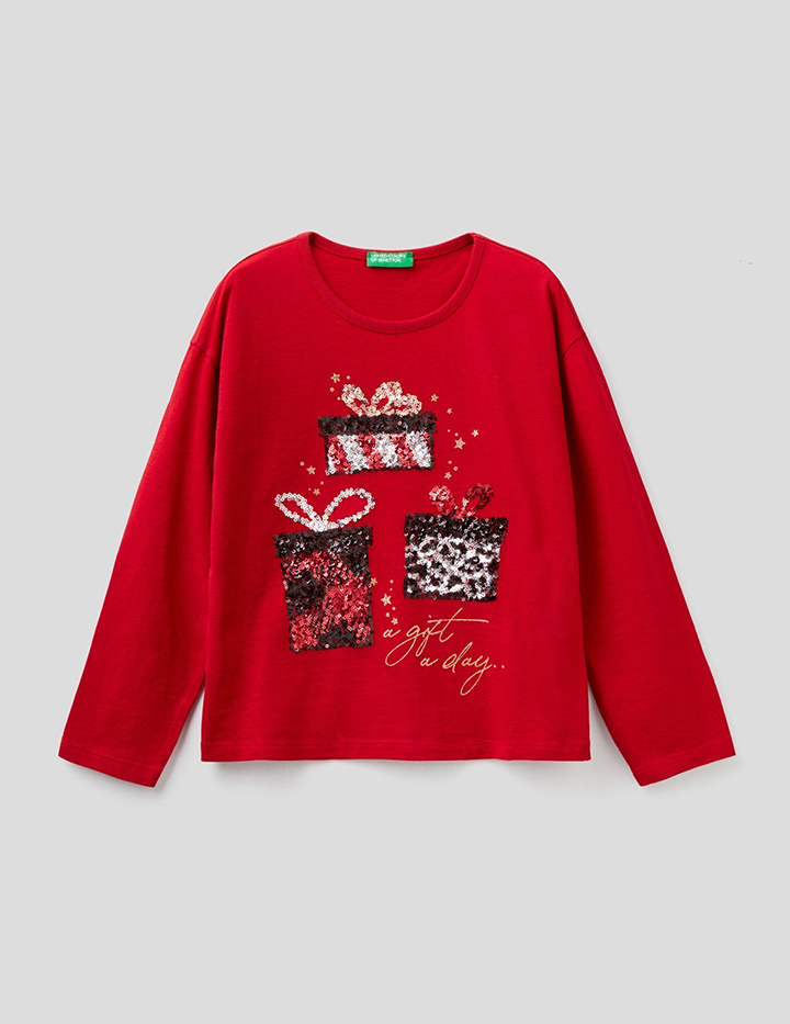 

Лонгслив детский United Colors of Benetton 21A_3ATNC15G6_281 красный р.116, 21A_3ATNC15G6_281