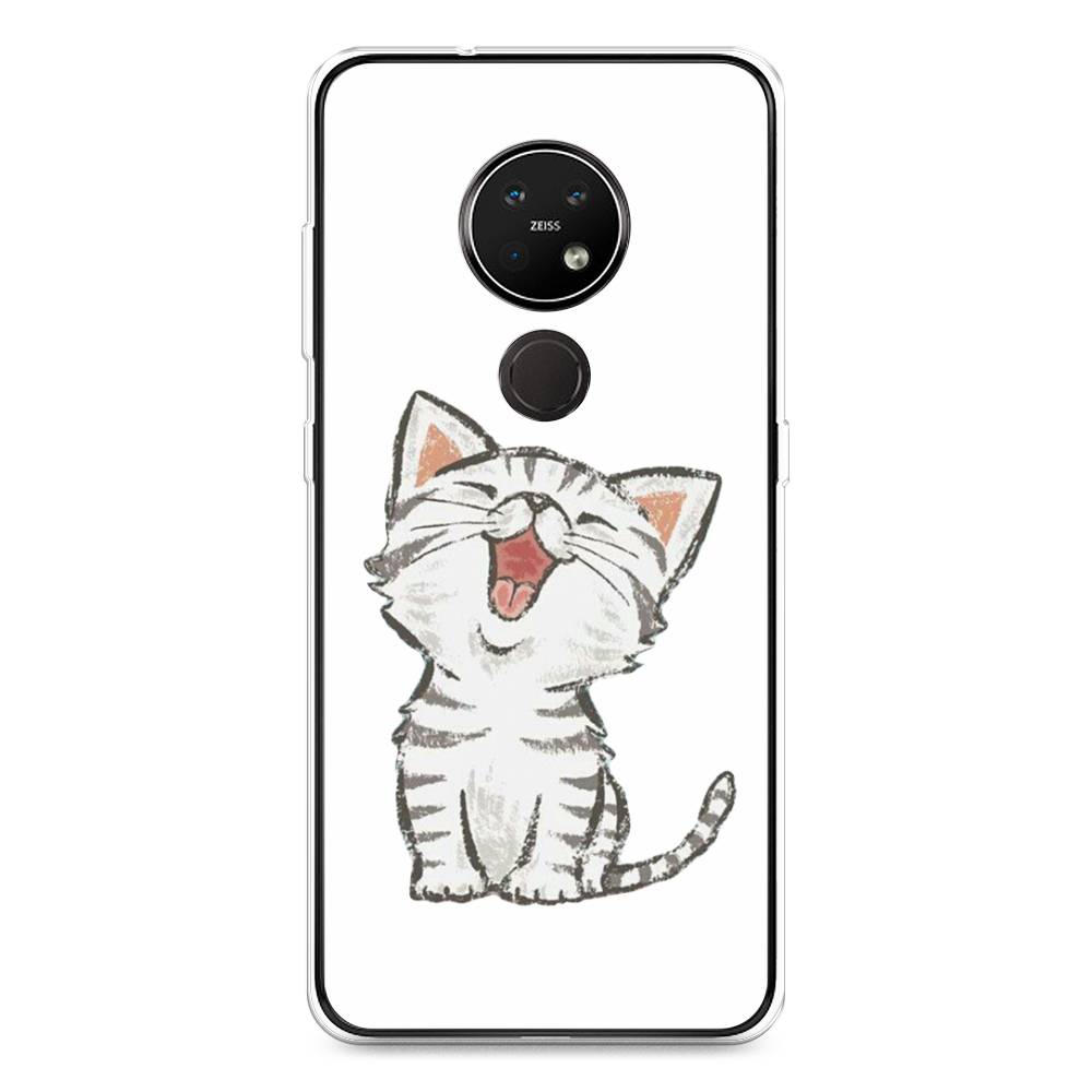 

Чехол Awog на Nokia 6.2 / Нокиа 6.2 "Котенок рисованный", Серый;белый, 123050-1