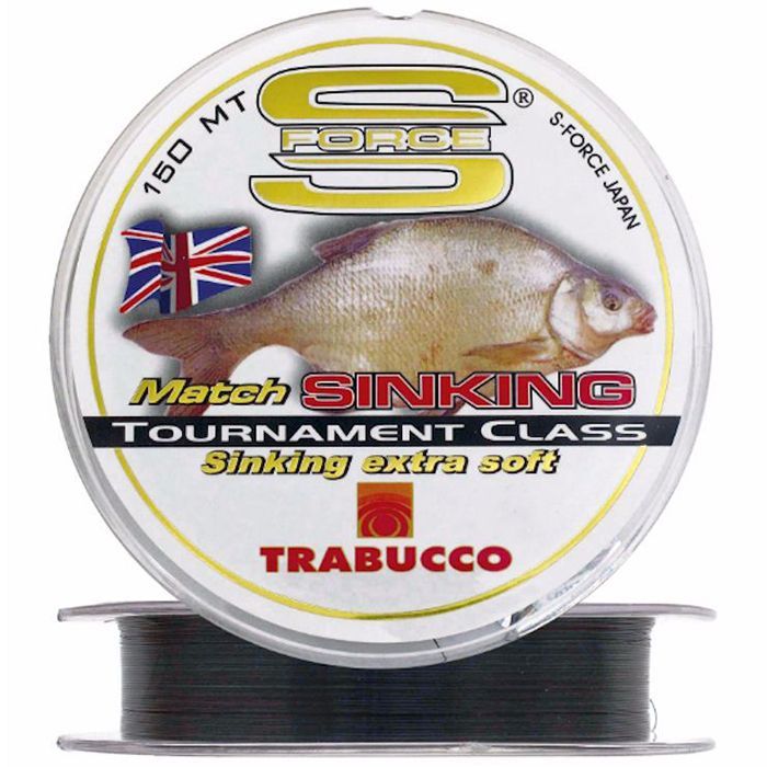 

Монофильная леска для рыбалки Trabucco S-FORCE Match SINKING 150м, 0.160мм, 3.70кг Т-Синий, S-FORCE Match-11