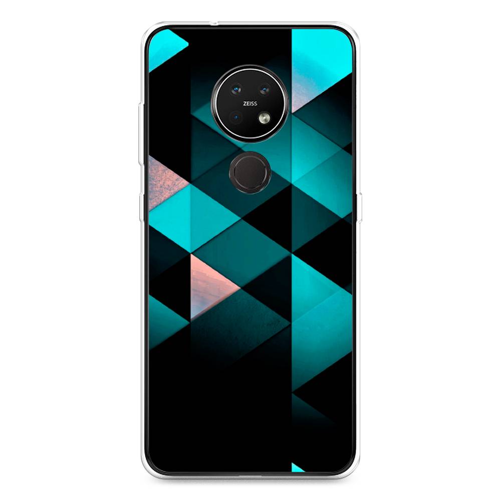 

Чехол Awog на Nokia 6.2 / Нокиа 6.2 "Геометрия 16", Голубой;черный, 123050-3