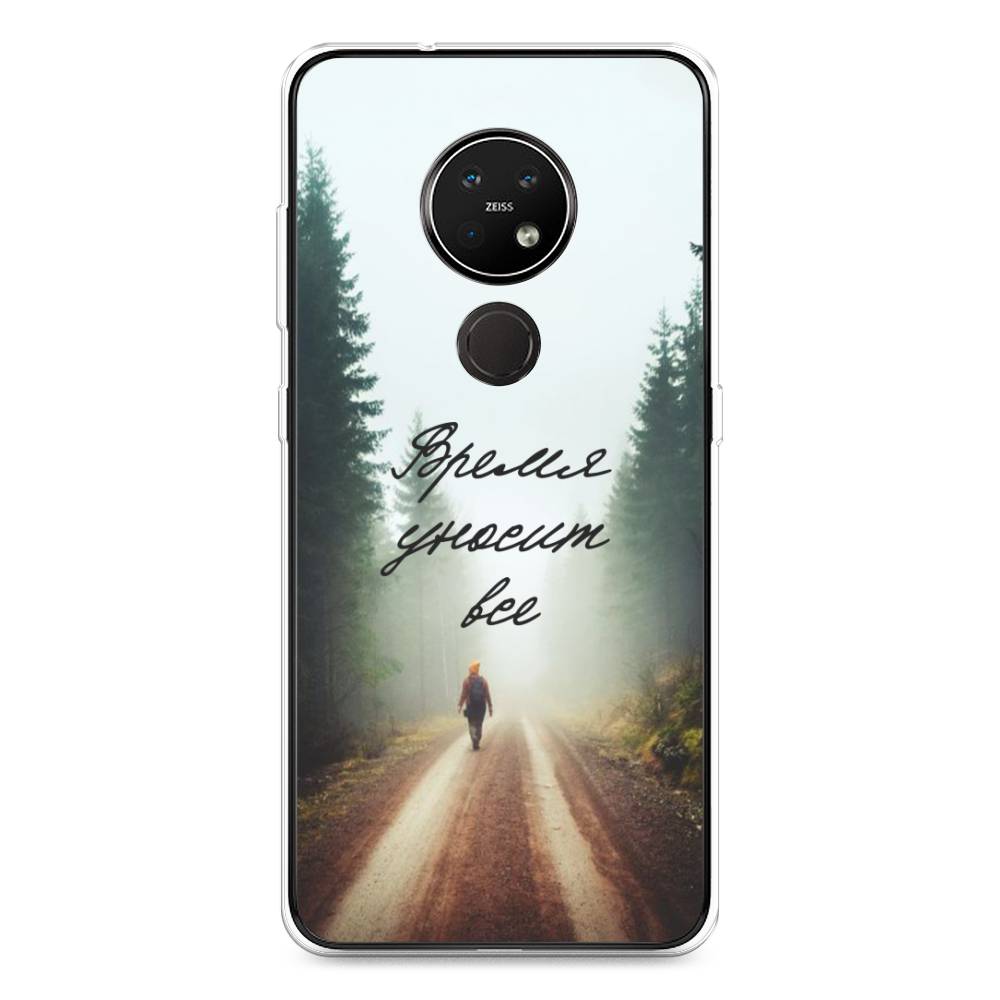 

Чехол Awog на Nokia 6.2 / Нокиа 6.2 "Время уносит все", Зеленый;коричневый;белый, 123050-6