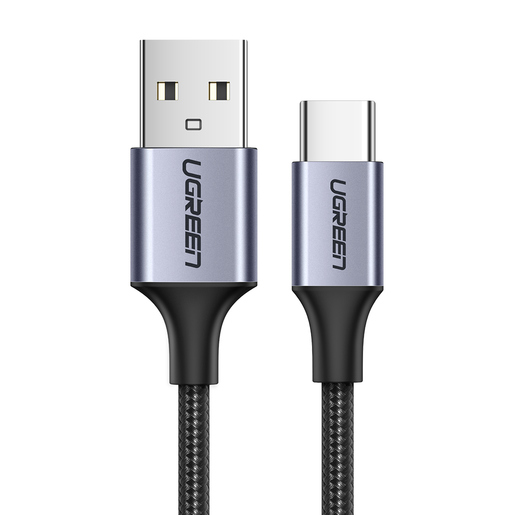 фото Кабель ugreen us288 (60126) usb-a 2.0 to usb-c 1м черный