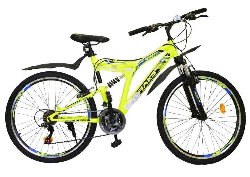 

Велосипед MAKS RUNNER MD (Двухподвес) (21-ск.) (рама 17) желтый, колеса 26"