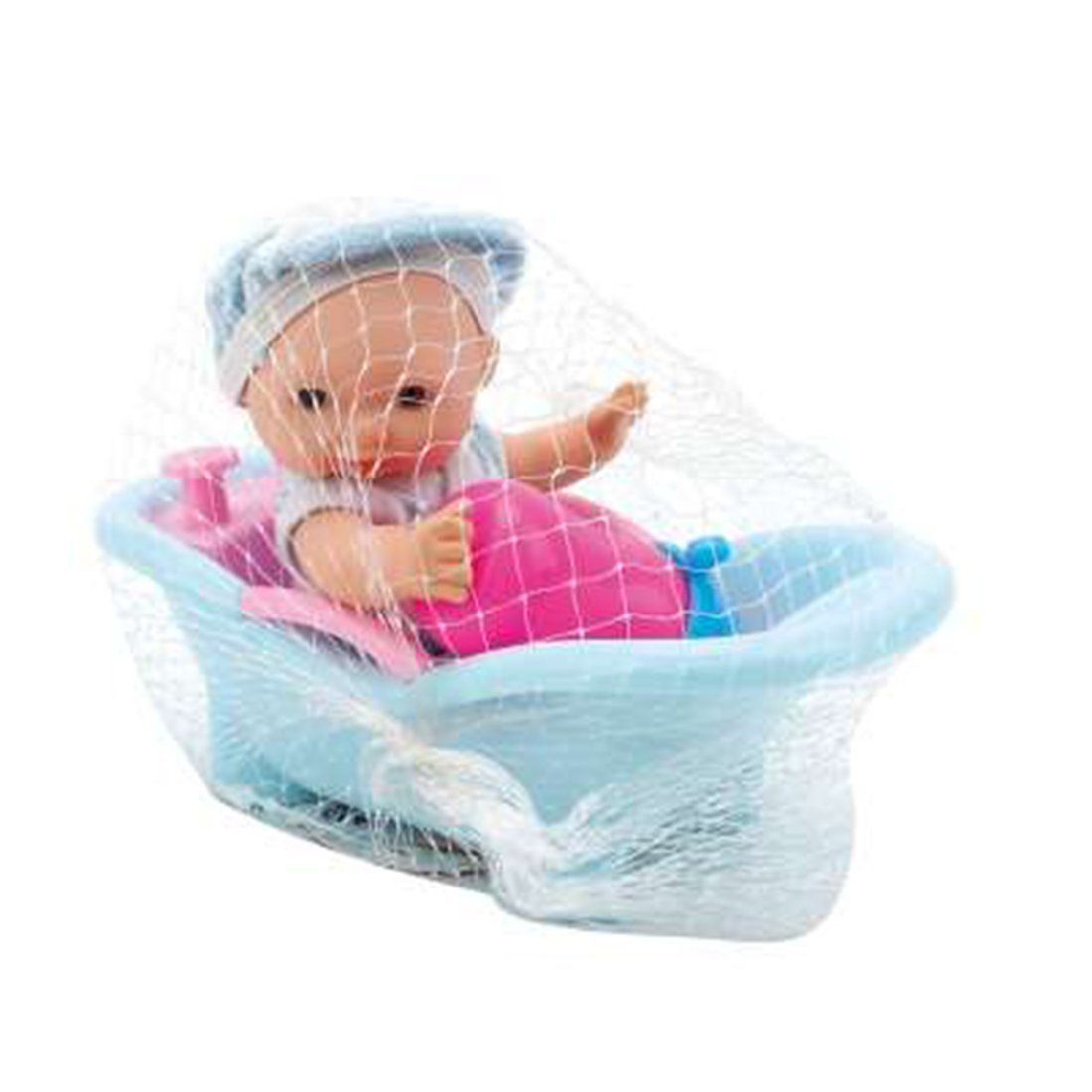 

Игр. наб. Мой малыш, в компл. пупс 14 см, предм. 2 шт., в ассорт., сетка