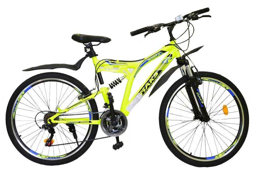 

Велосипед MAKS RUNNER MD (Двухподвес) (21-ск.) (рама 17) желтый, колеса 26"