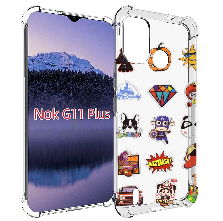 

Чехол MyPads Стикеры-2 для Nokia G11 Plus, Прозрачный, Tocco