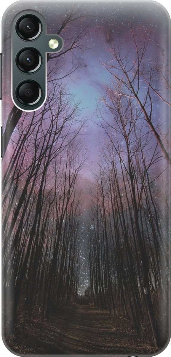 

Силиконовый чехол на Samsung Galaxy A24 с принтом "Тропа и звездное небо", Серый;фиолетовый, 159515