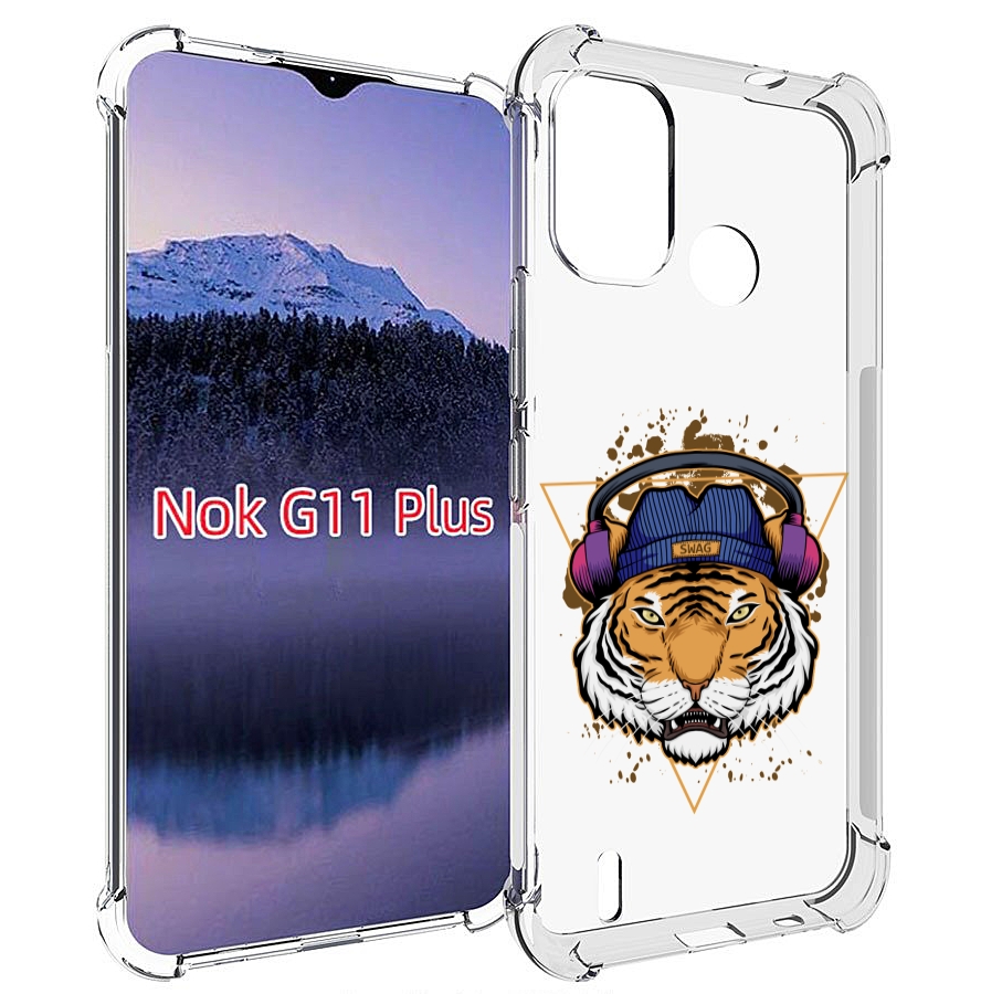 

Чехол MyPads Тигр-Свэг для Nokia G11 Plus, Прозрачный, Tocco