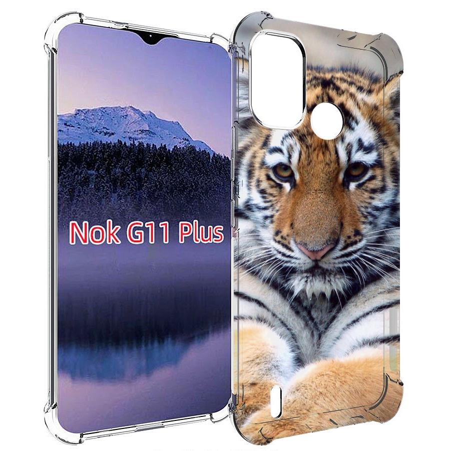 

Чехол MyPads Тигренок для Nokia G11 Plus, Прозрачный, Tocco