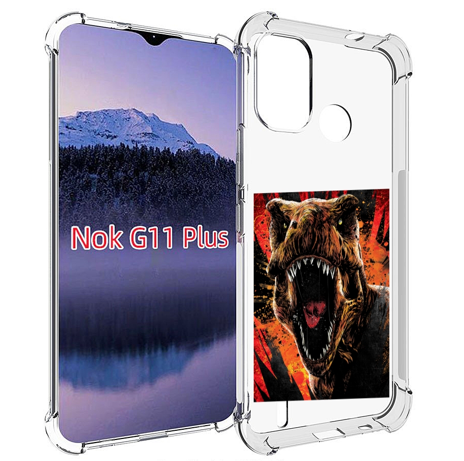 

Чехол MyPads Тиранозавр для Nokia G11 Plus, Прозрачный, Tocco