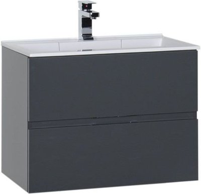 

AquaNet Тумба под раковину Aquanet Алвита 70 183992 подвесная Серый антрацит