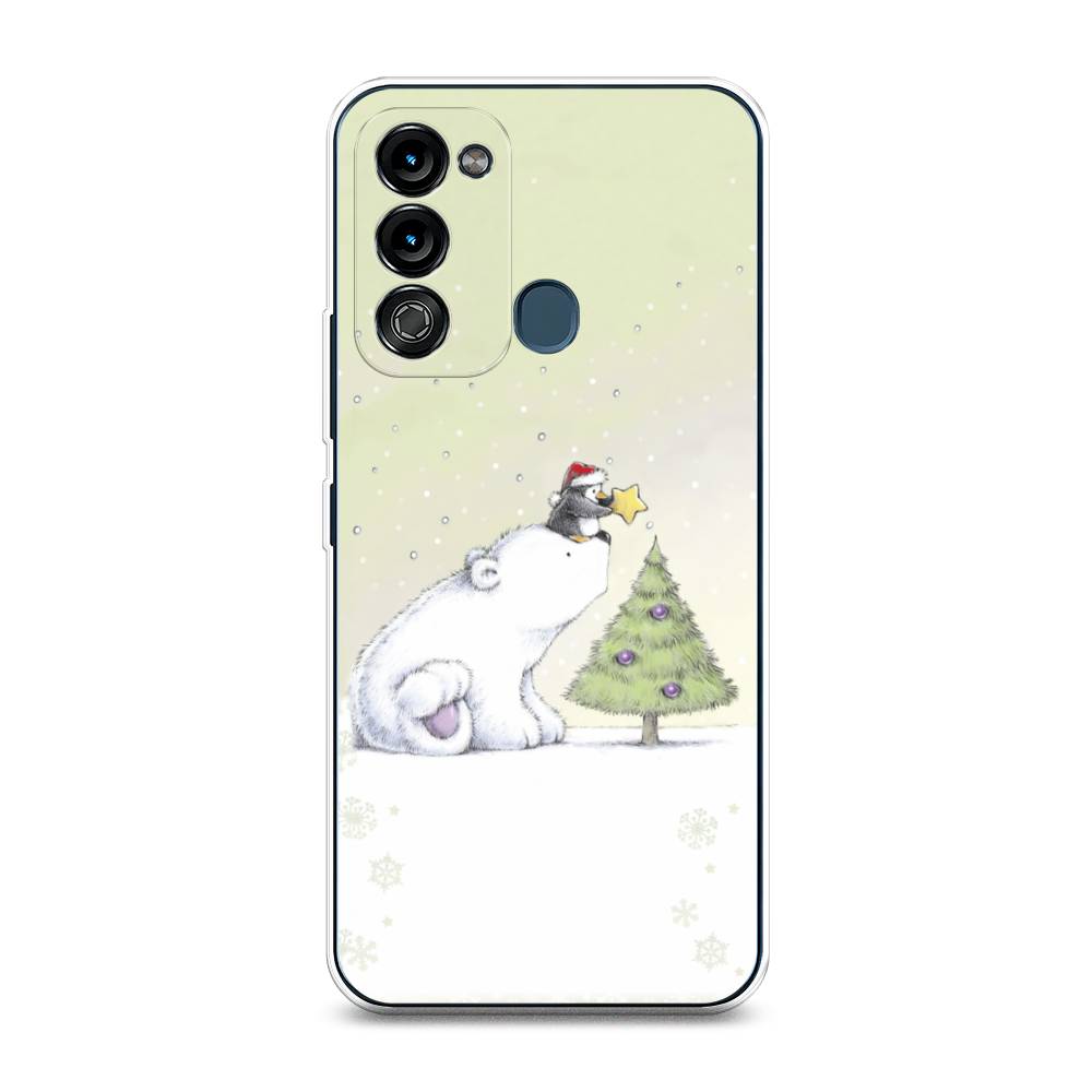 

Чехол на Itel Vision 3 "Украшение елки", Белый;бежевый, 3200850-5