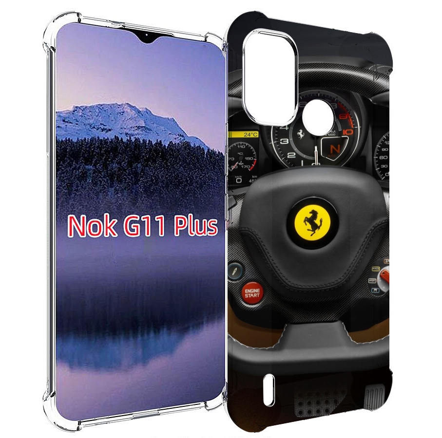 

Чехол MyPads Ферарри для Nokia G11 Plus, Прозрачный, Tocco