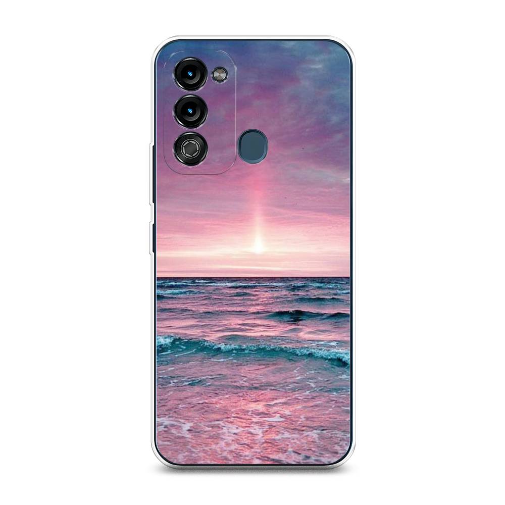 

Чехол на Itel Vision 3 "Восход 3", Розовый;голубой, 3200850-2