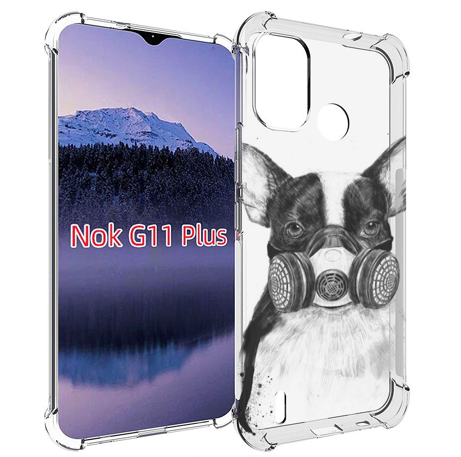 

Чехол MyPads Французский бульдог для Nokia G11 Plus, Прозрачный, Tocco