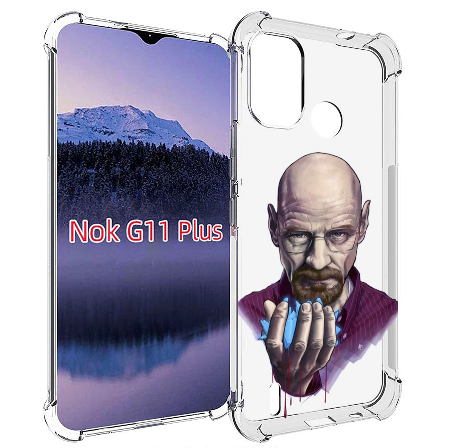 

Чехол MyPads Хайзенберг для Nokia G11 Plus, Прозрачный, Tocco