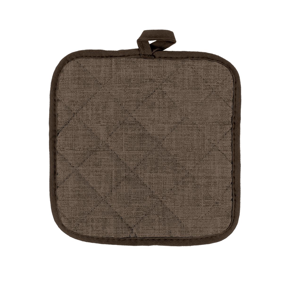 

Прихватка рогожка 18х20 "Wenge" рис 60008-10 Juliet coffe
