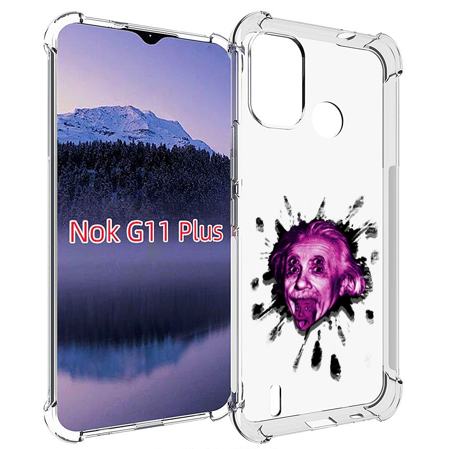 

Чехол MyPads Эйнштейн для Nokia G11 Plus, Прозрачный, Tocco