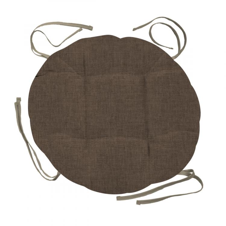 

Подушка на стул с тафтингом круглая d40 "Wenge" рис 60008-10 Juliet coffe