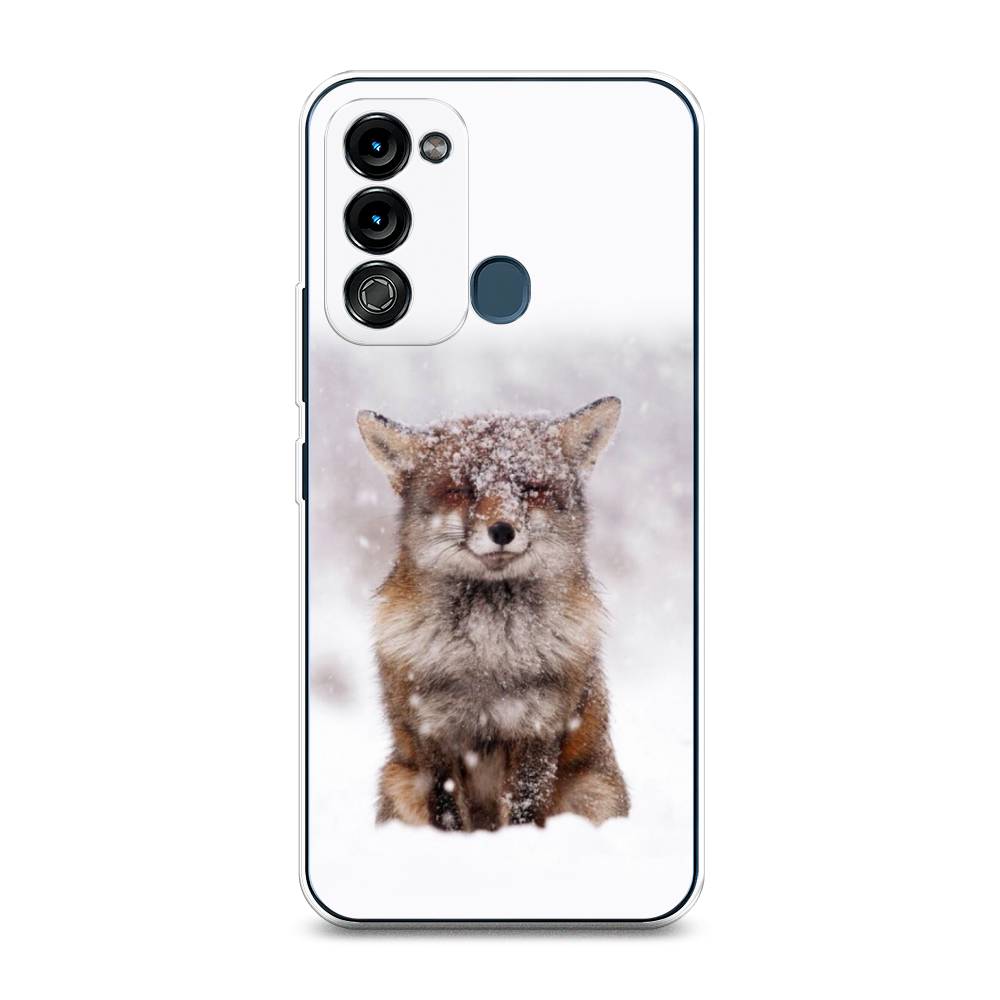 

Чехол на Itel Vision 3 "Зимняя лиса", Белый;серый;коричневый, 3200850-1