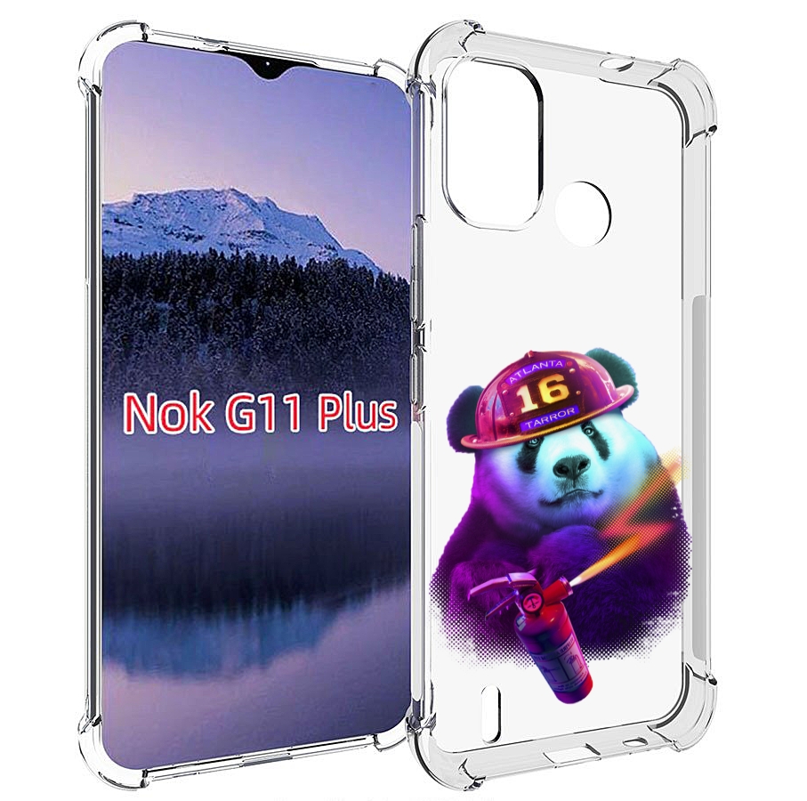 

Чехол MyPads Яркая панда детский для Nokia G11 Plus, Прозрачный, Tocco
