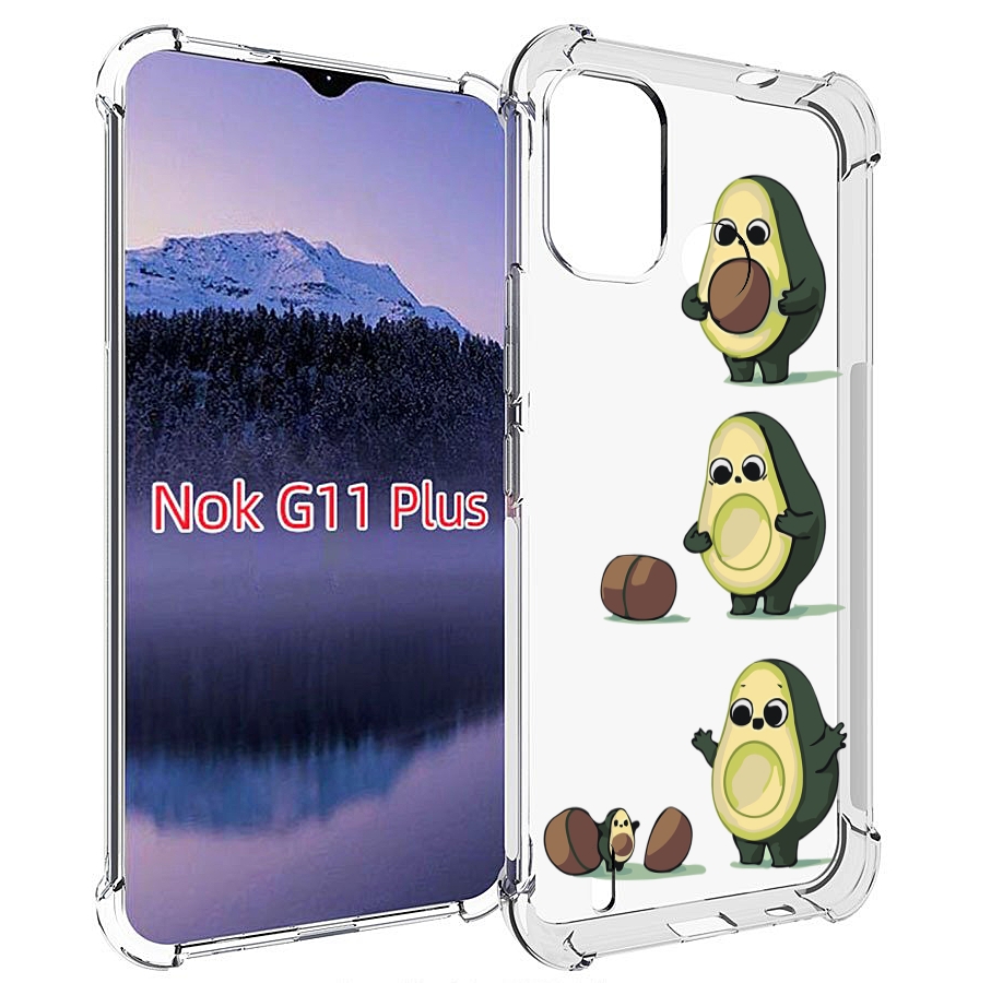 

Чехол MyPads авокадо-с-малышом для Nokia G11 Plus, Прозрачный, Tocco