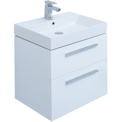 

AquaNet Тумба под раковину Aquanet Nova 60 249914 подвесная Белый глянец