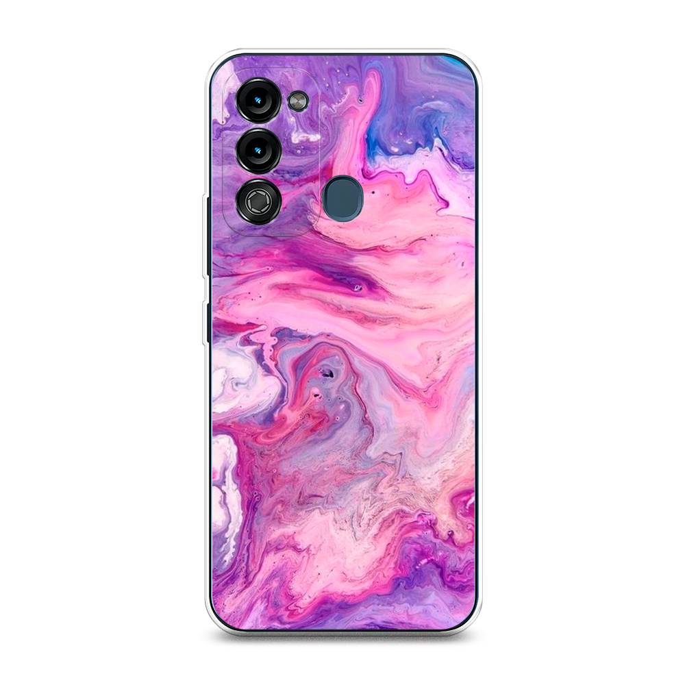 

Чехол на Itel Vision 3 "Нежно-розовая абстракция", Розовый, 3200850-3