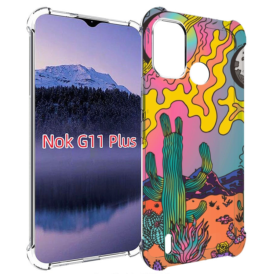 

Чехол MyPads акварельные рисунки для Nokia G11 Plus, Прозрачный, Tocco