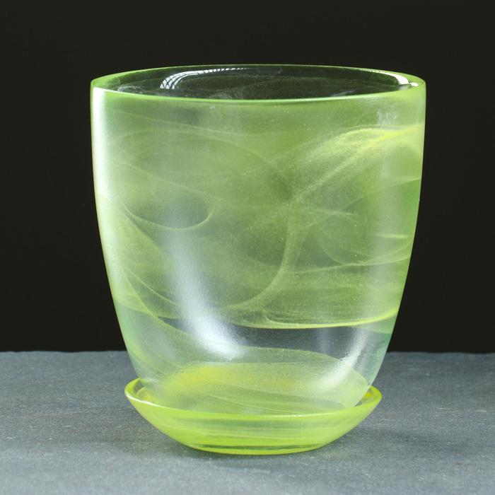 

Цветочный горшок с поддоном гармония 607691 2 л желтый 1 шт., С поддоном гармония