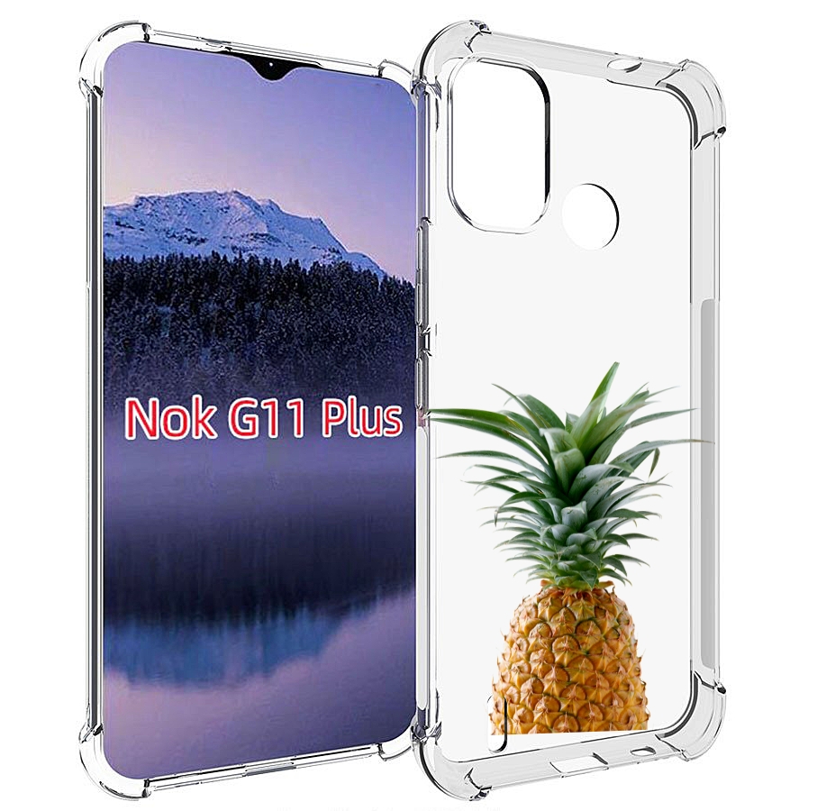 

Чехол MyPads ананас для Nokia G11 Plus, Прозрачный, Tocco