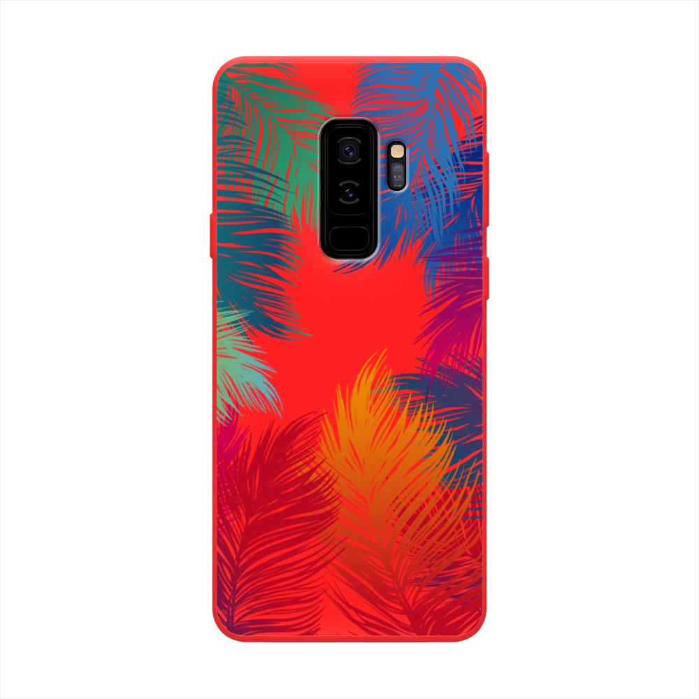 

Чехол Awog на Samsung Galaxy S9 Plus "Рамка из перьев", Разноцветный, 25853-1