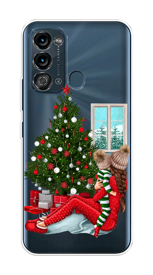 

Чехол на Itel Vision 3 "Новый год с мамой", Красный;зеленый;голубой, 3200850-6