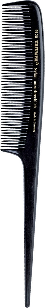 Расческа Triumph нейлоновая для начеса с пластиковым хвостиком черная расческа парикмахерская с пластиковым хвостиком 249 24 мм polycarbonate