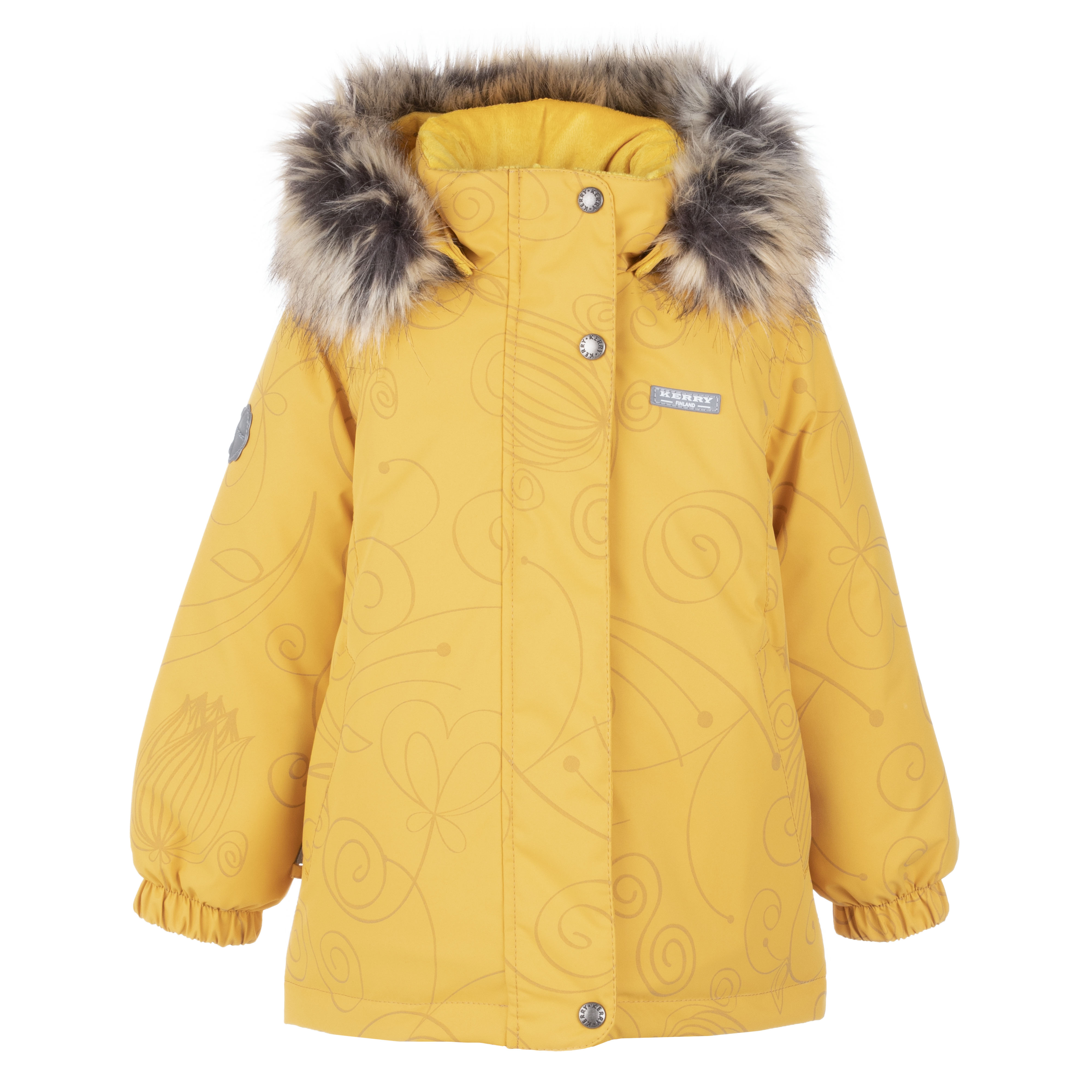 

Куртка-парка Kerry VELMA K21429/1180 цв. желто-черный р. 122, K21429/1180