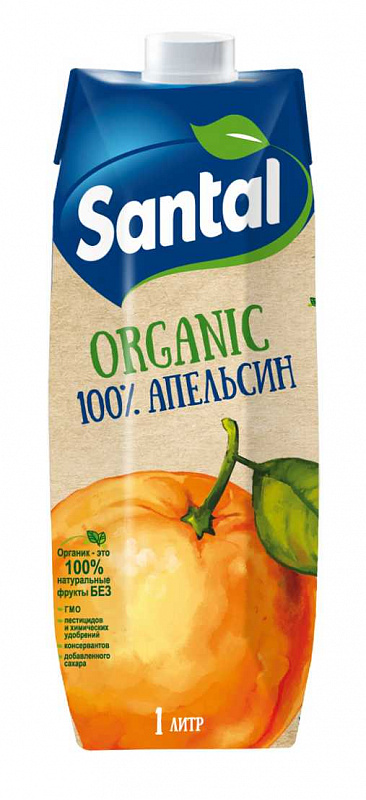 

Сок Santal Organic апельсиновый 1 л