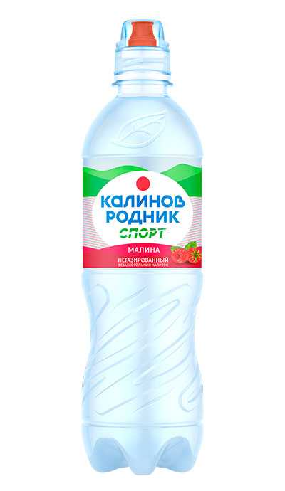 

Вода питьевая Калинов Родник Актив негазированная малина 0,5 л