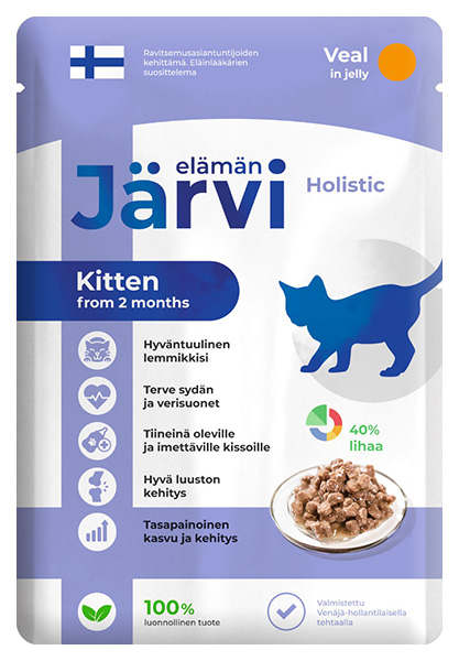 фото Влажный корм для кошек jarvi kitten, телятина, 85г