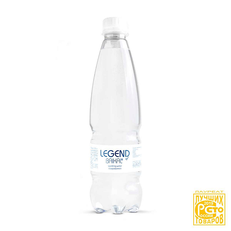 Вода питьевая Legend of Baikal газированная 0,5 л