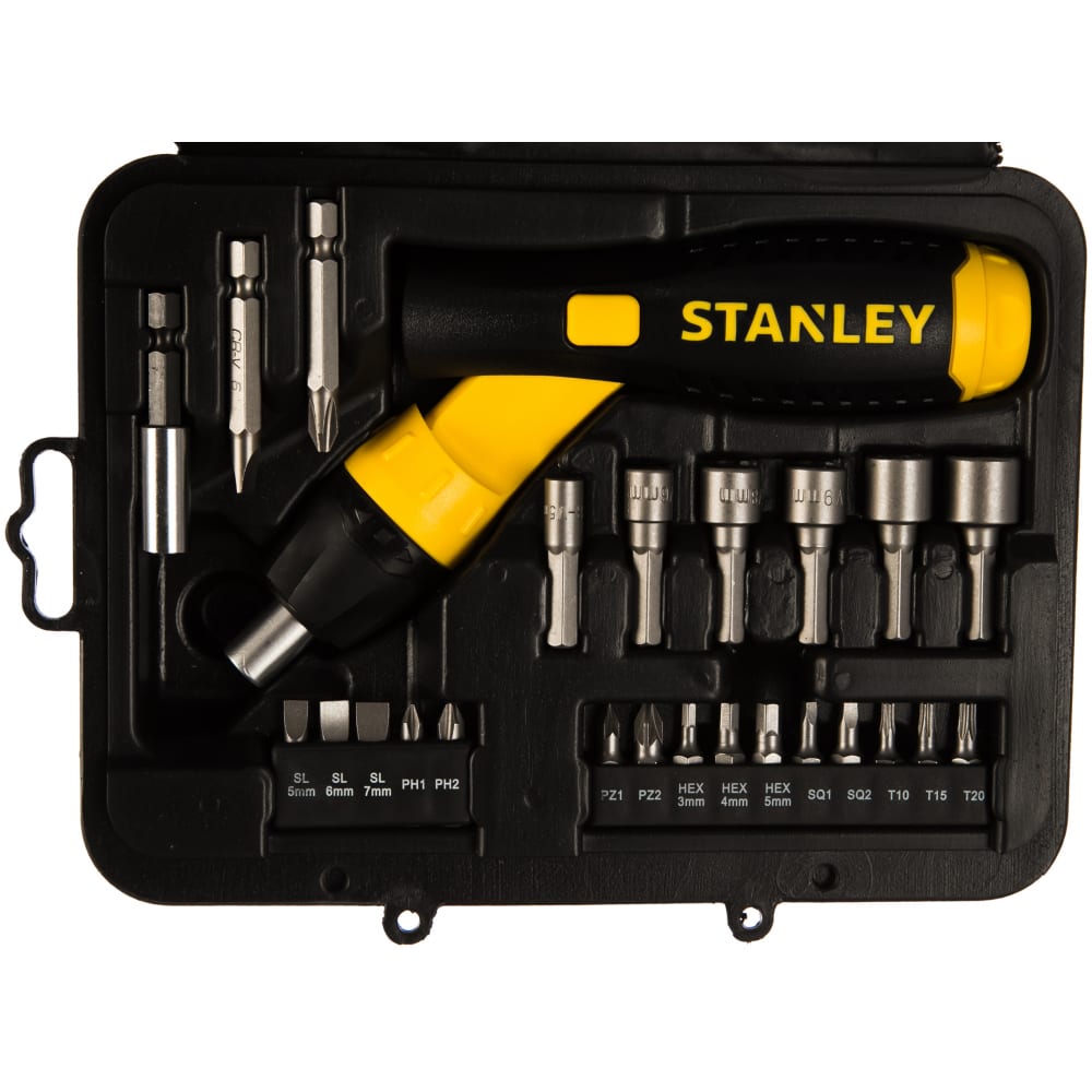

Отвертка со вставками 22 предмета в футляре Stanley 0-63-022