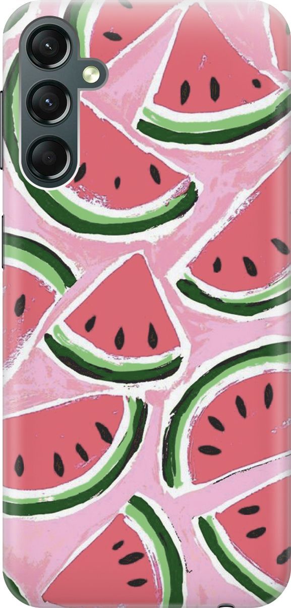 

Силиконовый чехол на Samsung Galaxy A24 с принтом "Дольки арбузиков", Красный;розовый, 159513